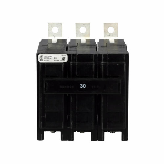 Cutler Hammer QBHW Series 30A 240V 3-Pole Bolt-On Thermal-Magnetic Circuit Breaker, 22 kAIC, CSA/UL/HACR