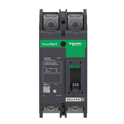Square D 225A 240V 2 Pole Molded Case Circuit Breaker Powerpact QBL Frame