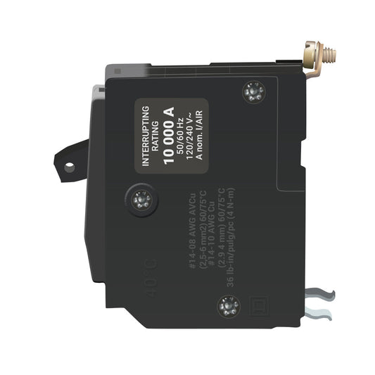 Square D 20 Amp 1-Pole Bolt-On Circuit Breaker 120/240VAC 10kA Interrupting Rating