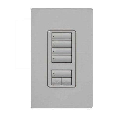 Lutron seeTouch 4-button keypad in Gray