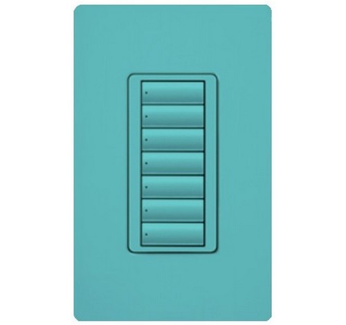 Lutron seeTouch 7-button keypad in Black