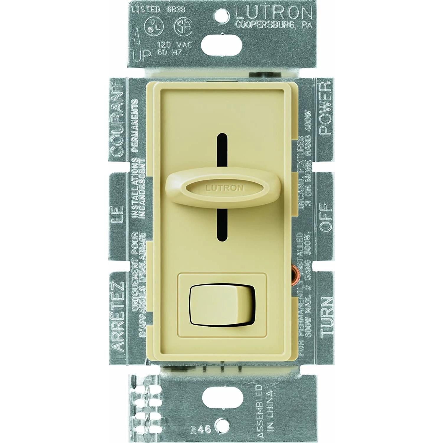 Lutron Skylark dimmer switch in Ivory