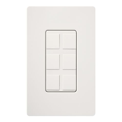 Lutron Claro wall plate in Snow White
