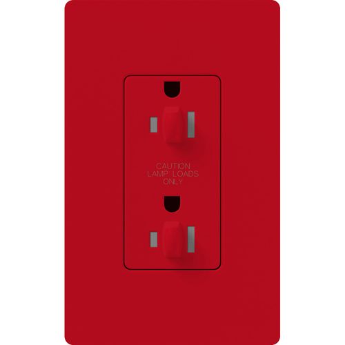 Lutron Claro 15 A tamper-resistant duplex receptacle in Hot