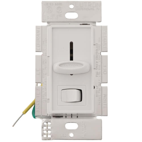 Lutron Skylark fan and light control in White