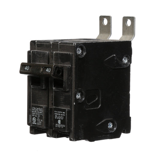 Siemens 40 Amp 2 Pole 120/240VAC Bolt-On Circuit Breaker Type BL 10kAIC UL CSA