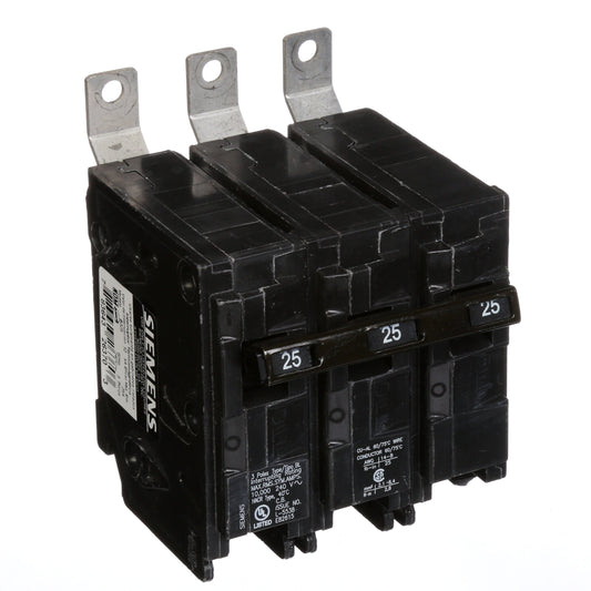 Siemens 25A 240V 3-Pole Molded Case Circuit Breaker Type BL Bolt-On