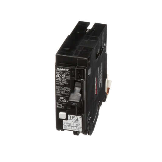 Murray 20A 120V 1 Pole Ground Fault Circuit Breaker Plug-In 10kAIC