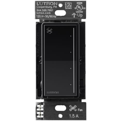 Lutron Sunnata 4-speed fan control in Black