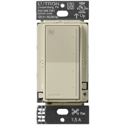 Lutron Sunnata 4-speed fan control in Clay