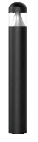 Westgate 14W/19W/24W 125 LM/W 3000K/4000K/5000K Black LED Bollard Light BOL-G2-103D-MCTP-BK