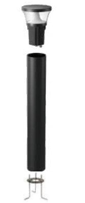 Westgate BOL-G5-SHAFT-33-BK LED bollard light black