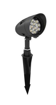 Westgate 12V AC/DC 6W 700LM 4000K Black LED Landscape Bullet Flood Light FLVX-SM-6W-40K-BK
