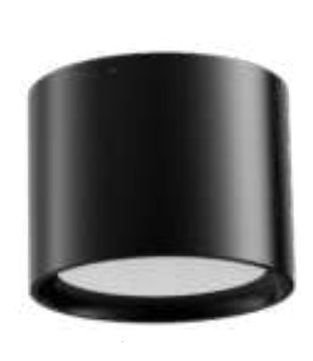Westgate FMLB-R7-MCT5-CMC7S-BK 12W LED flush mount light 27K/30K/35K/40K/50K black