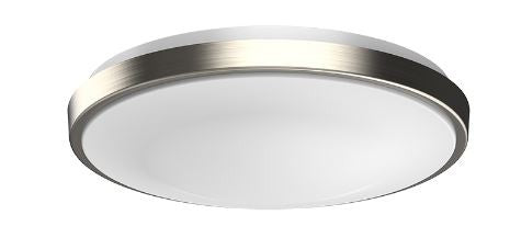 Westgate FSL-15-MCT5 24W LED flush mount light 2700K/3000K/3500K/4000K/5000K brushed nickel