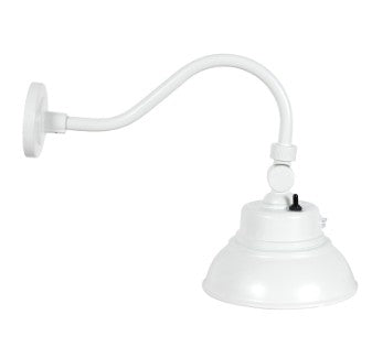 Westgate 120-277V 25W 3000LM 3000K/4000K/5000K White LED Gooseneck Barn Light GNB-25W-MCT-WH-P