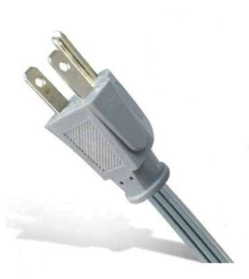 Westgate 8 ft Gray 16 AWG / 3 conductor NEMA 5-15P 125V SPT-2 Straight Plug Appliance Cord GPS8-2