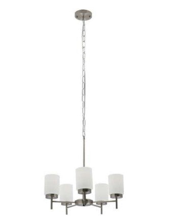 Westgate Brushed Nickel LED Pendant Light LCFE-E26-P5L-BN