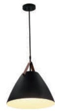 Westgate LCFN-MCT5-BK 25W LED pendant light 2700K/3000K/3500K/4000K/5000K black