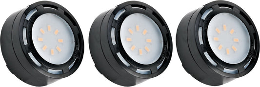 Westgate LED-PL3BLK 3 x 4W LED puck light 3000K black