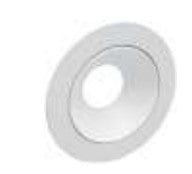 Westgate LRD-WTR4-WH recessed light trim white