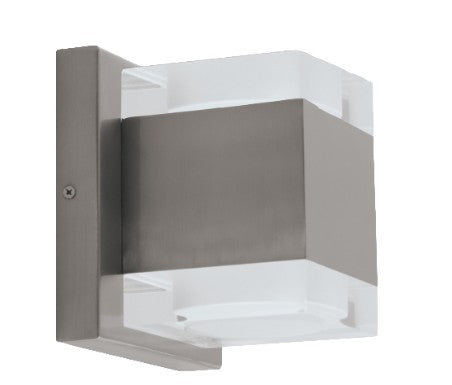 Westgate LRS-J-MCT-C90-BN 20W LED architectural wall light 3000K/ 4000K/ 5000K brushed nickel