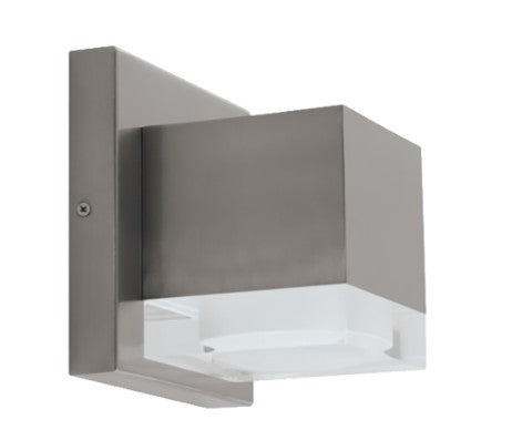 Westgate 120V 10W 700LM 3000K/4000K/5000K Brushed Nickel LED Architectural Wall Light LRS-J1S-MCT-C90-BN