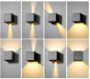Westgate LRS-Q-MCT5-BK 15W LED architectural wall light 2700K/3000K/3500K/4000K/5000K black
