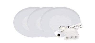 Westgate 2W 120LM 3000K White LED Puck Light Kit PL12-3KIT-30K-WH