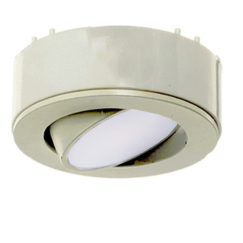 Westgate 120V 4.5W 250LM 5000K Brushed Nickel 3-Light Adjustable LED Puck Light Kit PL120ADJ-3KIT-50K-BN
