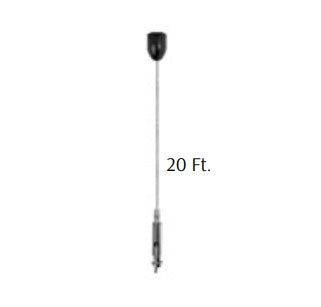 Westgate SCL-CCK-20FT-BK lighting suspension cable black