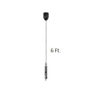 Westgate 6 ft Black Lighting Suspension Cable SCL-CCK-6FT-BK
