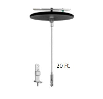 Westgate SCL-CS1-20FT-BK lighting suspension cable black