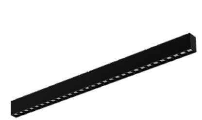 Westgate 8 ft 120-277V 60W/70W/80W 100LM/W 3000K/3500K/4000K Black Baffle Architectural Linear LED Light SCXA2-8FT-80W-MCT...