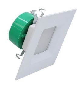Westgate 4 Inch Square 10W 650LM 2700K/3000K/3500K/4000K/5000K White Finish Square LED Recessed Downlight Trim SDL4-MCT5