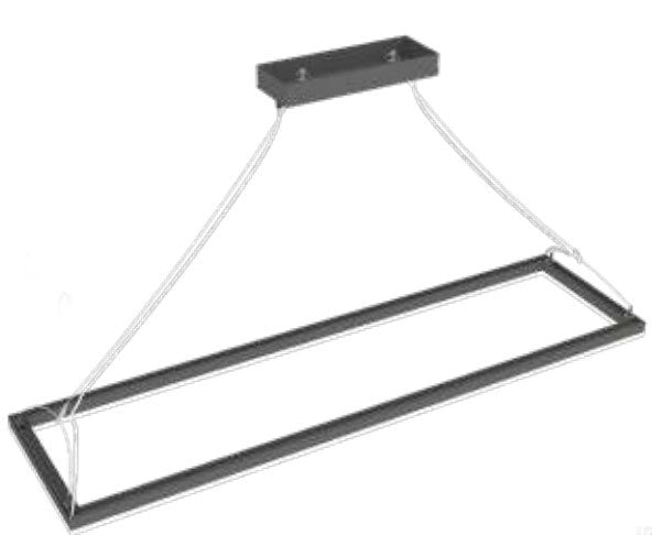 Westgate 4 ft 120-277V 40W/50W/60W 7000LM 3000K/3500K/4000K Black LED Suspended Frame Fixture SFL-4FT-60W-MCTP-BK