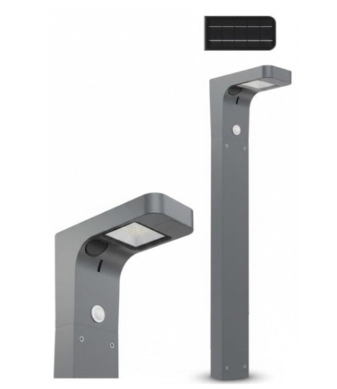 Westgate 2W 380LM 4000K Solar LED Bollard Light SOLB-BSP-MS-40K