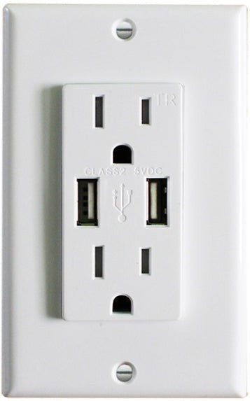 Westgate USB2-15TR-WH wiring device white