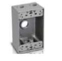 Westgate 1/2" 1-gang 3 outlet holes Gray Weatherproof Electrical Box W1B50-3