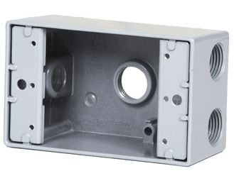 Westgate 1/2" 1-gang White Weatherproof Electrical Box W1B50-5-WH