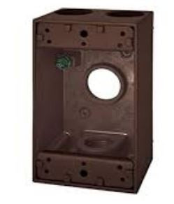 Westgate 3/4" 1-gang Bronze Weatherproof Electrical Box W1B75-4-BRZ