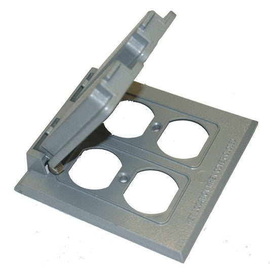 Westgate 2-gang Gray Weatherproof Device Cover W2C-2D