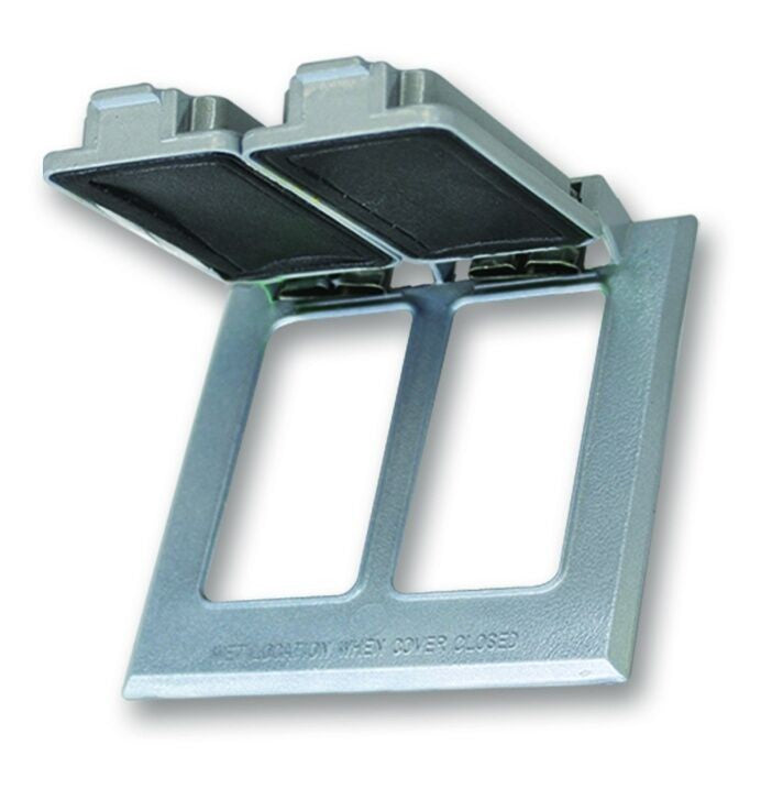 Westgate 2-gang Gray Weatherproof Device Cover W2C-2G