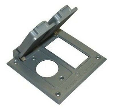 Westgate 2-gang Gray Weatherproof Device Cover W2C-GS