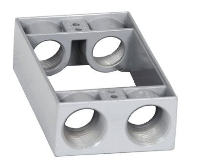 Westgate 1/2" 4 outlet holes Gray Weatherproof Extension Box WXB50-4