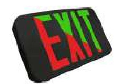 Westgate 120V Black Exit Sign or Emergency Light XTU-RG-BK-2C-120V