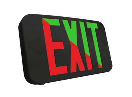Westgate Black LED Exit Sign XTU-RG-EM-BK