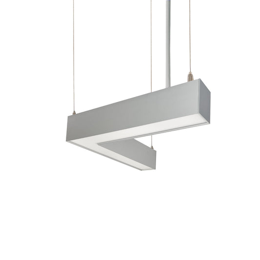 Nora Lighting NLUD-L334W "L" Shaped L-Line LED Indirect/Direct Linear, 3781lm / Selectable CCT, White Finish